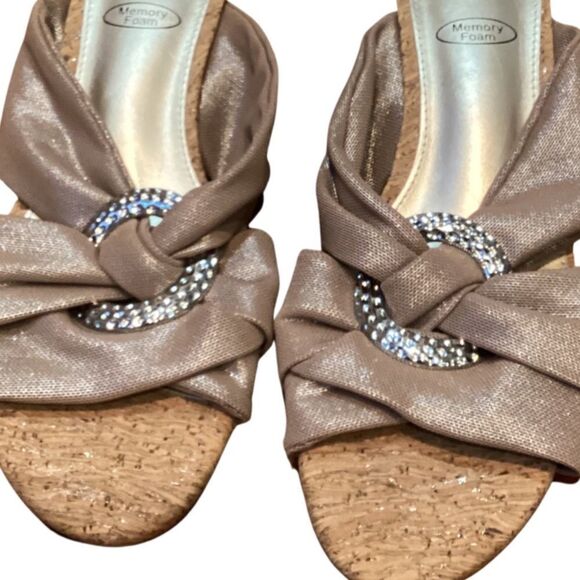 IMPO REXINE WEDGE SANDALS Memory Foam 8.5 - Picture 12 of 12